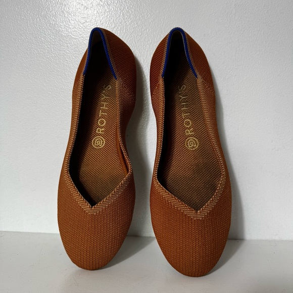Rothy's The Round Toe Ballet Flat Slip-On Fawn Brown Size W 9.5 - Picture 1 of 5